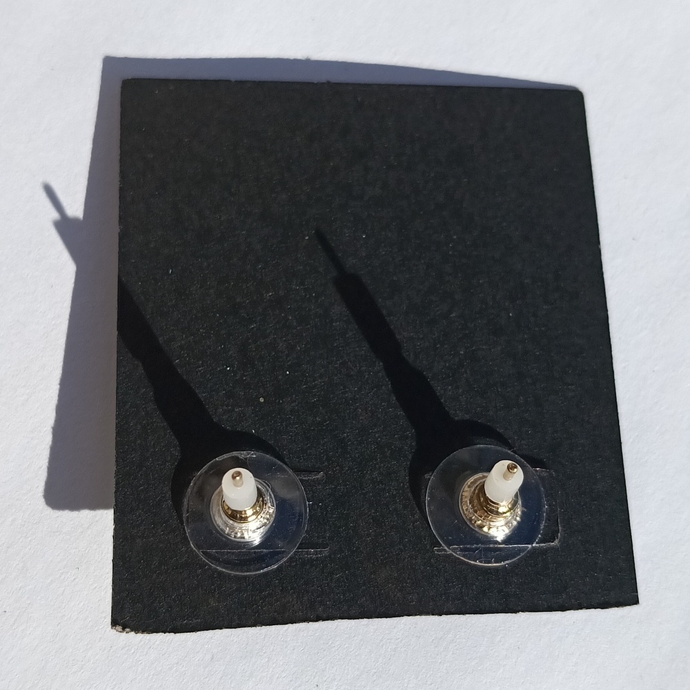Holiday reindeer face shape stud theme earrings women's jewelry earrings NEW - Picture 3 of 4